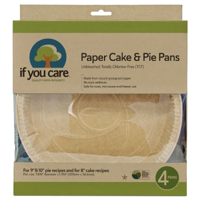 Afbeelding van If You Care Taartvorm Cake en Pie 4st 20cm FSC ongebleekt