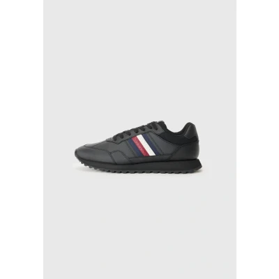 Afbeelding van Tommy Hilfiger Hommes New Runner EVA LTH Stripes FM0FM05637 Low Top, Noir (Noir), 7, Black, 41 EU