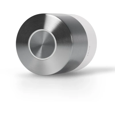 Afbeelding van Nuki Smart Lock Pro Slim Deurslot met Wifi ‘n’ Go, Nachtmodes &amp; Auto Unlock Voor Apple Home, Google Alexa RVS Zwart Wit