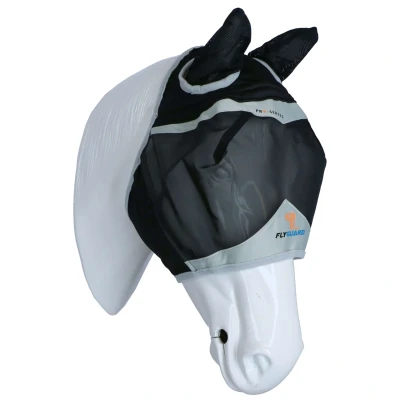Afbeelding van Shires Vliegenmasker Dun Net met Oren Black Pony