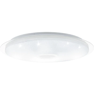 Afbeelding van EGLO Lanciano Plafondlamp LED Ø 66 cm Wit/Zilver Dimbaar