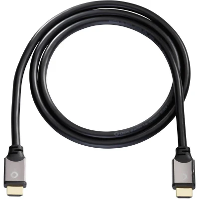 Afbeelding van Oehlbach 92458 HDMI kabel Aansluitkabel A stekker, stekker 10.00 m Zwart 4K UHD, Audio Return Channel (ARC), Vergulde steekcontacten