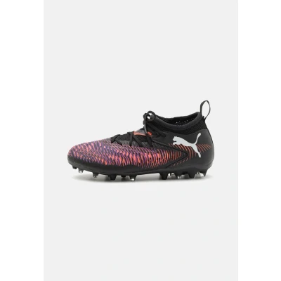 Afbeelding van Puma Future 8 Match MG JR Unisex Voetbalschoenen met kunststof noppen voor kinderen, Maat: 35, Black/white/glowing red Kunststof/ textiel