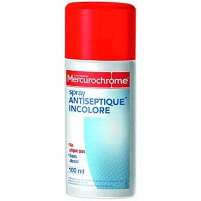 Image de Spray antiseptique incolore Mercurochrome 100 ml