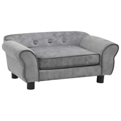 Afbeelding van Hondenbank 72X45X30 Cm Pluche Grijs