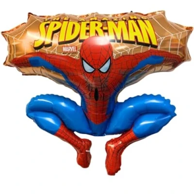Afbeelding van Toyland® 31 inch Spider Man springende folieballonnen voor kinderen, feestballonnen (goud)