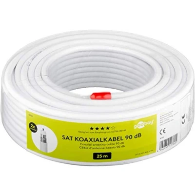 Afbeelding van Goobay 90 dB SAT coaxkabel, dubbel afgeschermd