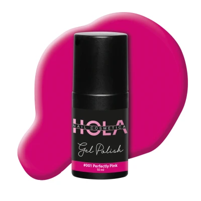 Afbeelding van Gellak #001 Perfectly Pink 10ml roze Gelnagellak Hola