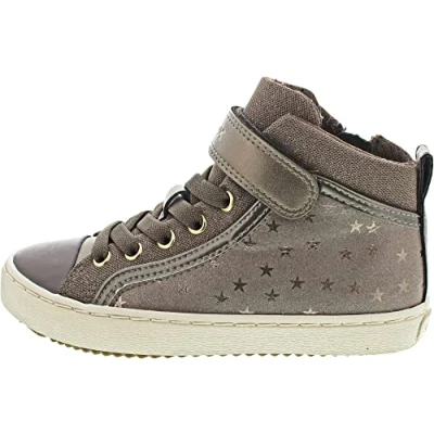Image de Geox J Kalispera Girl Fille Baskets, Smoke Grey, 31 EU