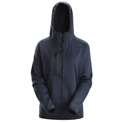 Afbeelding van Snickers 8057 AllroundWork, Dames Full Zip Hoodie Donker Blauw/