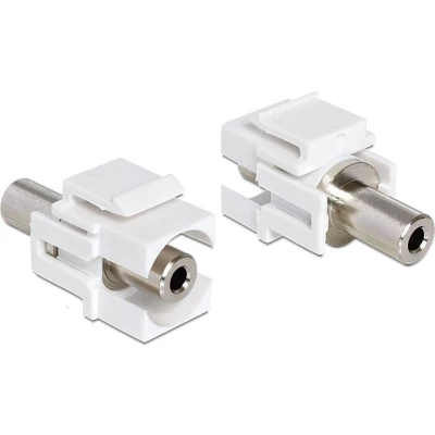 Afbeelding van Keystone module 3,5mm Jack (v) 3 polig / wit