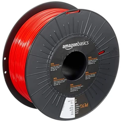 Afbeelding van Amazon Basics PETG filament voor 3D printers, diameter 1,75 mm, rood, spoel van 1 kg