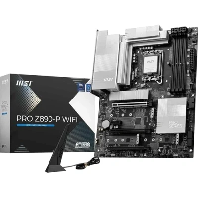 Afbeelding van MSI PRO Z890 P WIFI Moederbord Compatible met Intel Core Ultra Processoren LGA 1851 socket