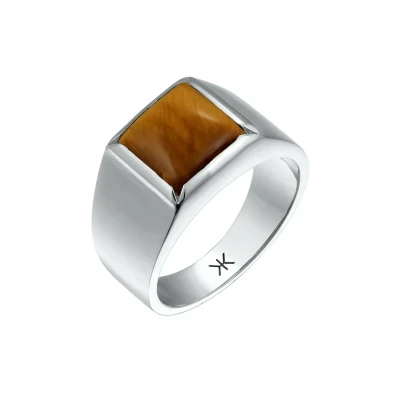 Afbeelding van Kuzzoi Ring, Heren, Maat: 62, Silber