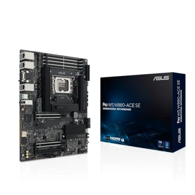Afbeelding van ASUS Pro WS W880 ACE SE Moederbord ATX LGA1851 sokkel chipset USB4, USB 3.2 Gen 2x2, 2, 1 2 x 2.5 Gigabit LAN, LAN interne afbeeldingen HD Audio (8 kanaals)