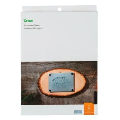 Image de 2 feuilles aluminium à graver Cricut 178 x 127 cm