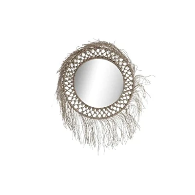 Afbeelding van Wandspiegel DKD Home Decor Kristal Natuurlijk Touw (60 x 4 60 cm)