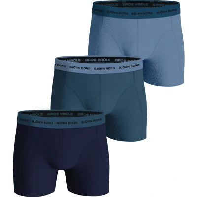 Afbeelding van Björn Borg 3 PACK Boxerbriefs, Heren, Maat: XL, Dark blue/light blue/dark blue