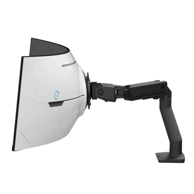 Image de Ergotron HX Kit de montage (bras articulé) Technologie force constante pour écran LCD incurvé des écrans incurvés profondeur extrême noir mat Taille d&#039;écran : jusqu&#039;à 57 pouces montrable sur bureau