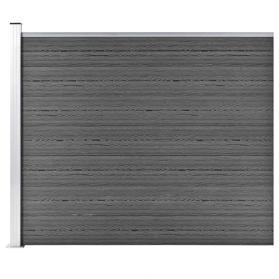 Afbeelding van Schuttingpaneel 175x146 cm HKC zwart