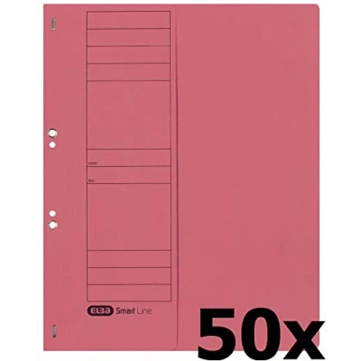 Afbeelding van Elba 21421RO Manila map met oogjes, 250 g/m², 200 vellen, karton, rood