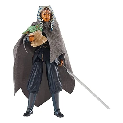 Afbeelding van Hasbro Star Wars 203770 The Vintage Collection Deluxe Ahsoka Tano &amp; Grogu, zwart
