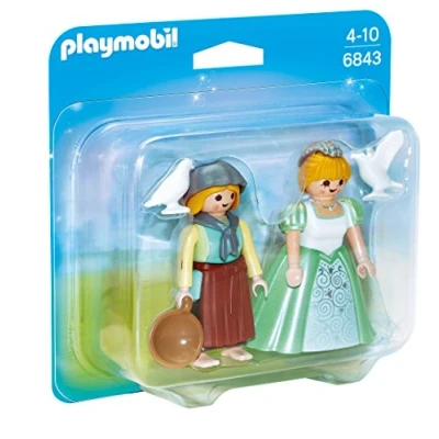 Image de PLAYMOBIL 6843 DUOPACK PRINSES DIENSTMEISJE