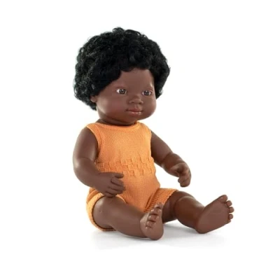 Afbeelding van MINILAND Pop Afrikaans Meisje 38cm