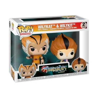 Afbeelding van Funko Pop! Animatie: TC Wilykat / Wilykit 2PK Thundercats Vinyl verzamelfiguur Cadeau idee Officieel product Speelgoed voor kinderen en volwassenen TV fans