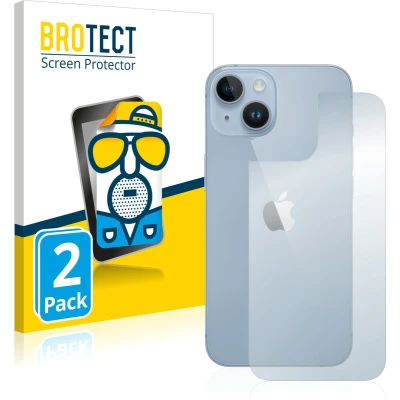 Afbeelding van BROTECT Screenprotector voor Apple iPhone 14 (Achterkant) Folie Beschermfolie matte (2 Stuks)