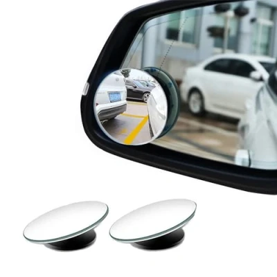 Afbeelding van dode hoekspiegel, hoekspiegel voor auto, 360 graden verstelbare kanteling, SUV, bestelwagen, vrachtwagen, 2 stuks