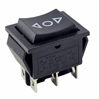 Afbeelding van TASTER ON/OFF/ON tuimelschakelaar, inbouwopening ca. 28,5 x 21,5 mm, zwart, ook als vervanging voor de grasmaaier (1)