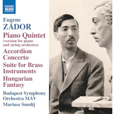 Afbeelding van Klaudiusz Baran, Budapest Symphony Orchestra MÁV, Mariusz Smolij Zádor: Piano Quintet Accordion Concerto (CD)
