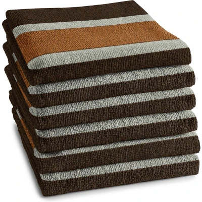 Afbeelding van DDDDD keukendoek Tampere 50x55 cm Brown 6 stuks