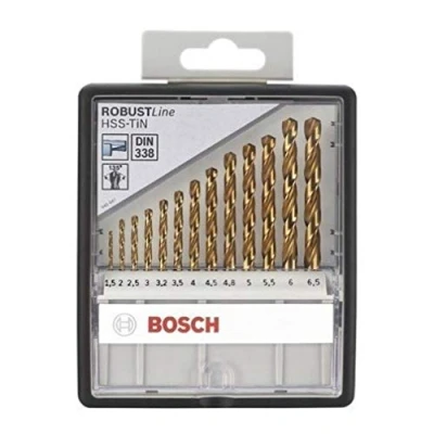 Afbeelding van HSS Metaal spiraalboorset 13 delig Bosch Accessories 2607010539 TiN Cilinderschacht 1 set(s)