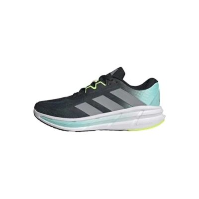 Afbeelding van adidas Questar 3 hardloopschoenen voor heren, Core Zwart/Halo Zilver/Flash Aqua