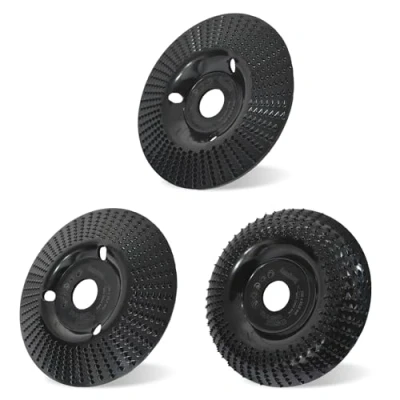 Afbeelding van 3 stuks houten schijven slijpmachine van wolfraamcarbide, 125 mm, set slijpschijven voor vormen, slijpen, snijden en houtsnijwerk, wielen haakse slijper