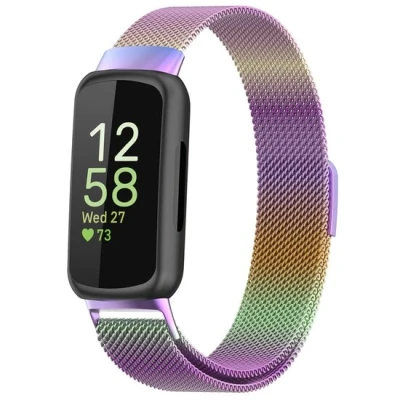 Afbeelding van Fitbit Inspire 3 Milanese bandje Multicolor RVS