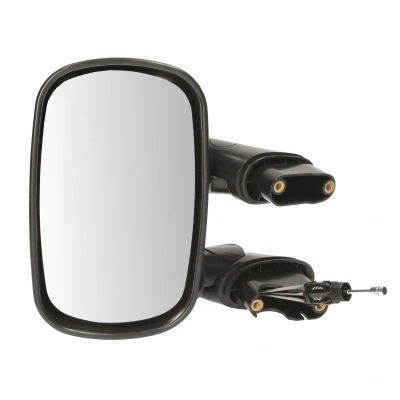 Afbeelding van Buitenspiegel Tyc 309 0058 Links Met grondlaag Instellen: kabel, Bol vormig FIAT: Doblo I Cargo
