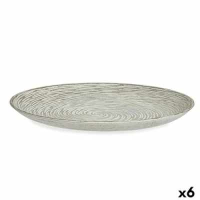 Afbeelding van Middenstuk Spiraal Wit Hout MDF 34,5 x 3 cm (6 Stuks)