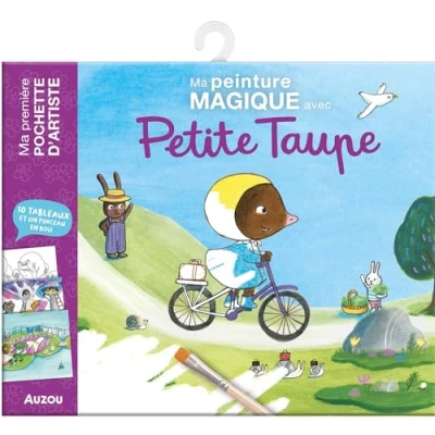 Afbeelding van PETITE TAUPE MA PEINTURE MAGIQUE (+ PINCEAAU)