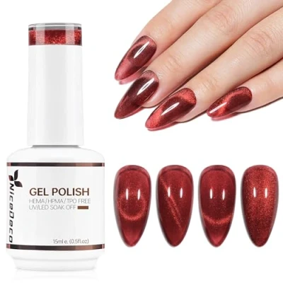 Afbeelding van Nicedeco 15 ml Cat Eye Gel nail Polish, UV/LED, soak off, magnetische gel, art, manicure, pedicure, voor professioneel, salon en thuis, gebruik N299