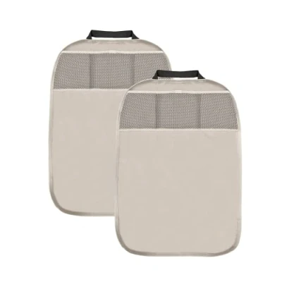 Afbeelding van L &amp; P Car Design L&amp;P A081B2 Rugleuningbeschermer voor kinderen, kunstleer, 3 vakken, autostoelorganizer