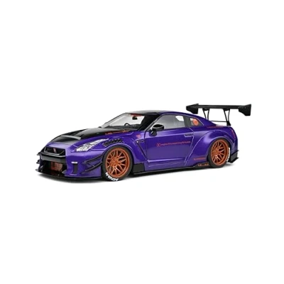 Afbeelding van Solido Nissan GT R (R35) lila 1:18 Auto