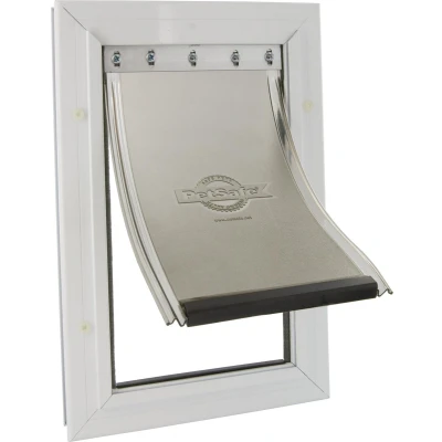 Afbeelding van Staywell 640 Hondenluik Tot 45 Kg Aluminium Wit