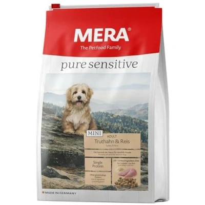 Afbeelding van Mera Dog Pure Sensitive Mini Truthahn &amp; Reis 1 kg