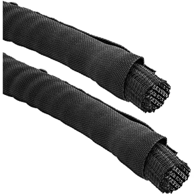 Afbeelding van Polyester kabelsleeve zelfsluitend met mantel 10mm / zwart 5 meter