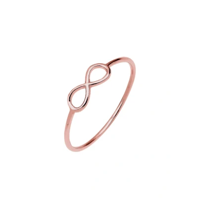 Afbeelding van Elli Infinity Unendlichkeit Ring rosegoldcoloured, Dames, Maat: 54, Rosegold coloured