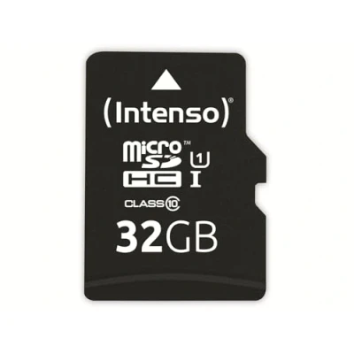Afbeelding van Intenso Professional microSDHC kaart 32 GB Class 10, UHS I Incl. SD adapter