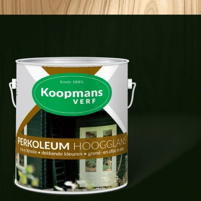 Afbeelding van Koopmans Perkoleum Antiekgroen Hoogglans Dekkend 2.5L kleur Beits